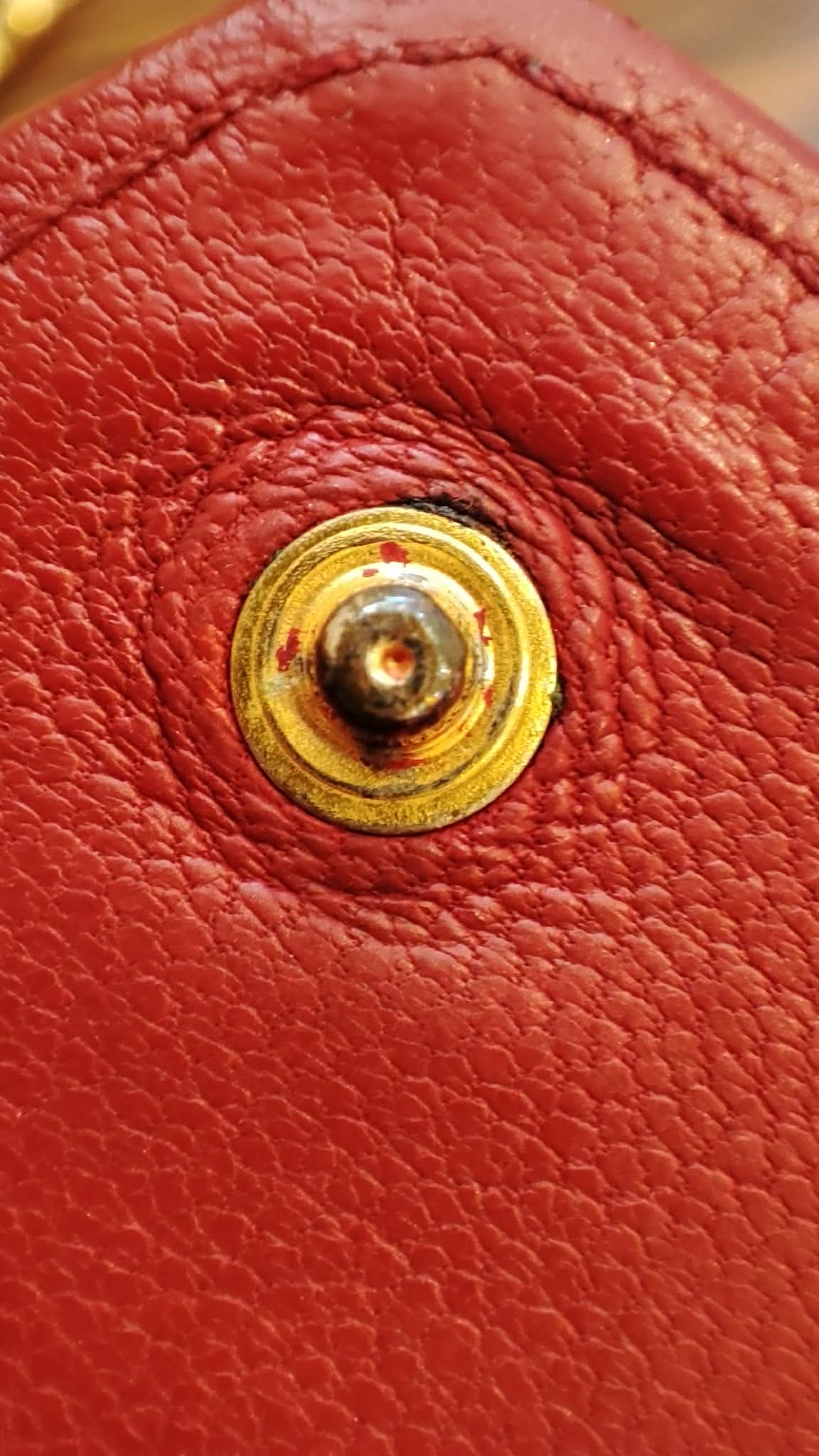 Chanel Vintage Envelope Wallet Red Lambskin Series 3