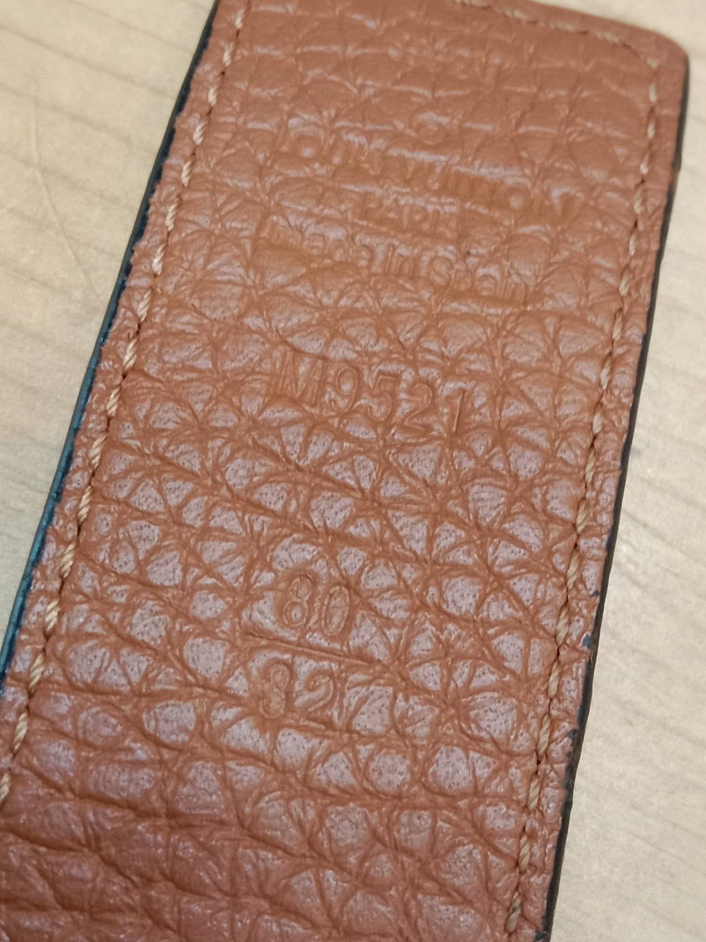 Louis Vuitton Taurillion Calfskin 30mm Reversible Belt Brown/Black