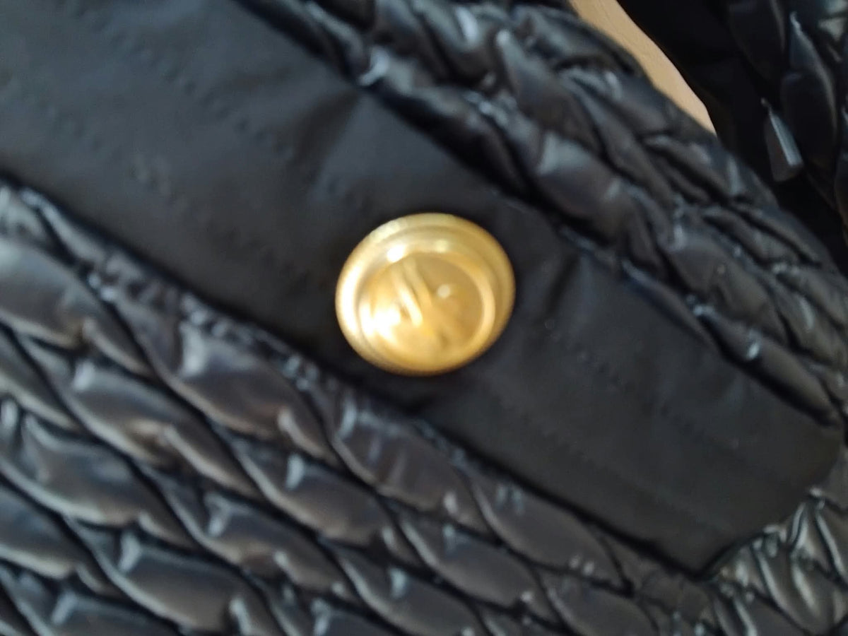 Moncler Grenoble "Cailly" Quilted Hooded Jacket in Black