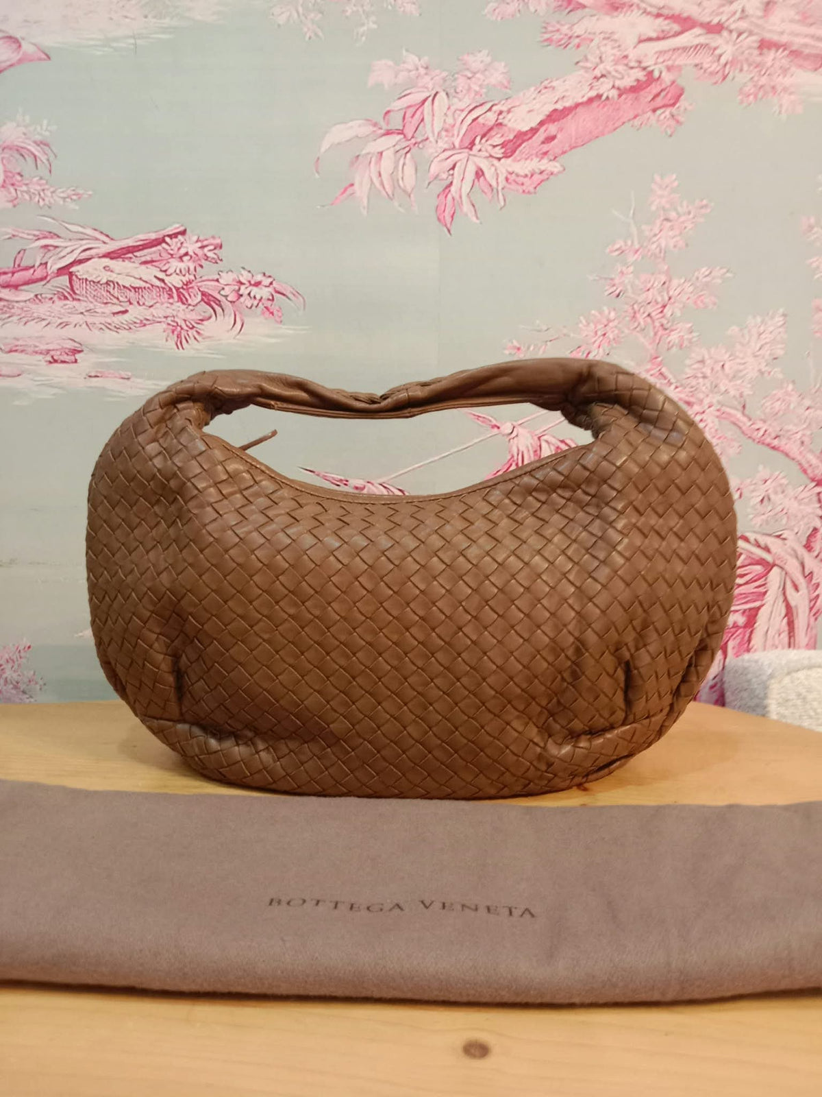 Bottega Veneta Hobo Intrecciato Bag Brown