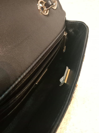 Chanel Mini Rectangular Gold/Black Sequin Limited Edition Microchipped