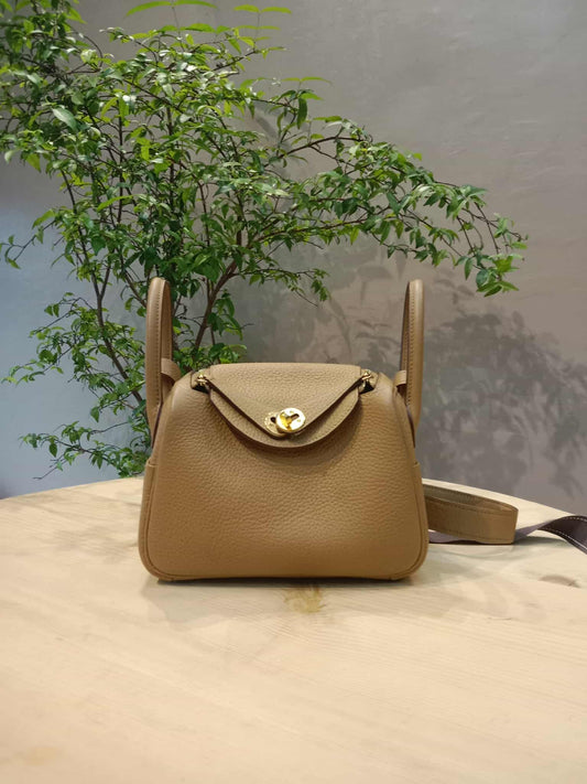 Hermes Mini Lindy Biscuit Clemence Stamp U 2022