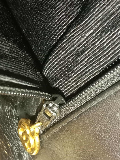 Chanel Vintage Lambskin Flap Black Series 3