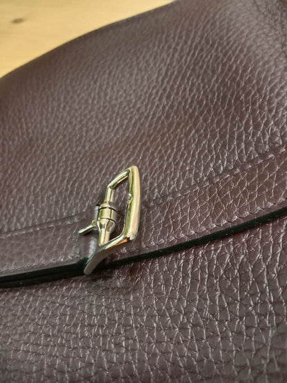 Hermes Halzan 25 Clemence Rouge/Framboise Stamp Z 2021