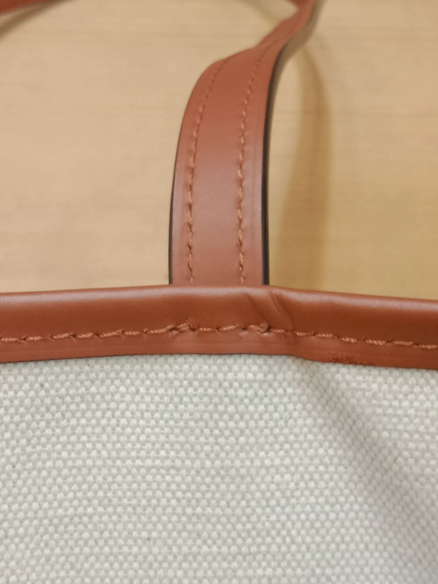 Moynat Paris Oh! Tote Ruban Monogram Canvas Beige