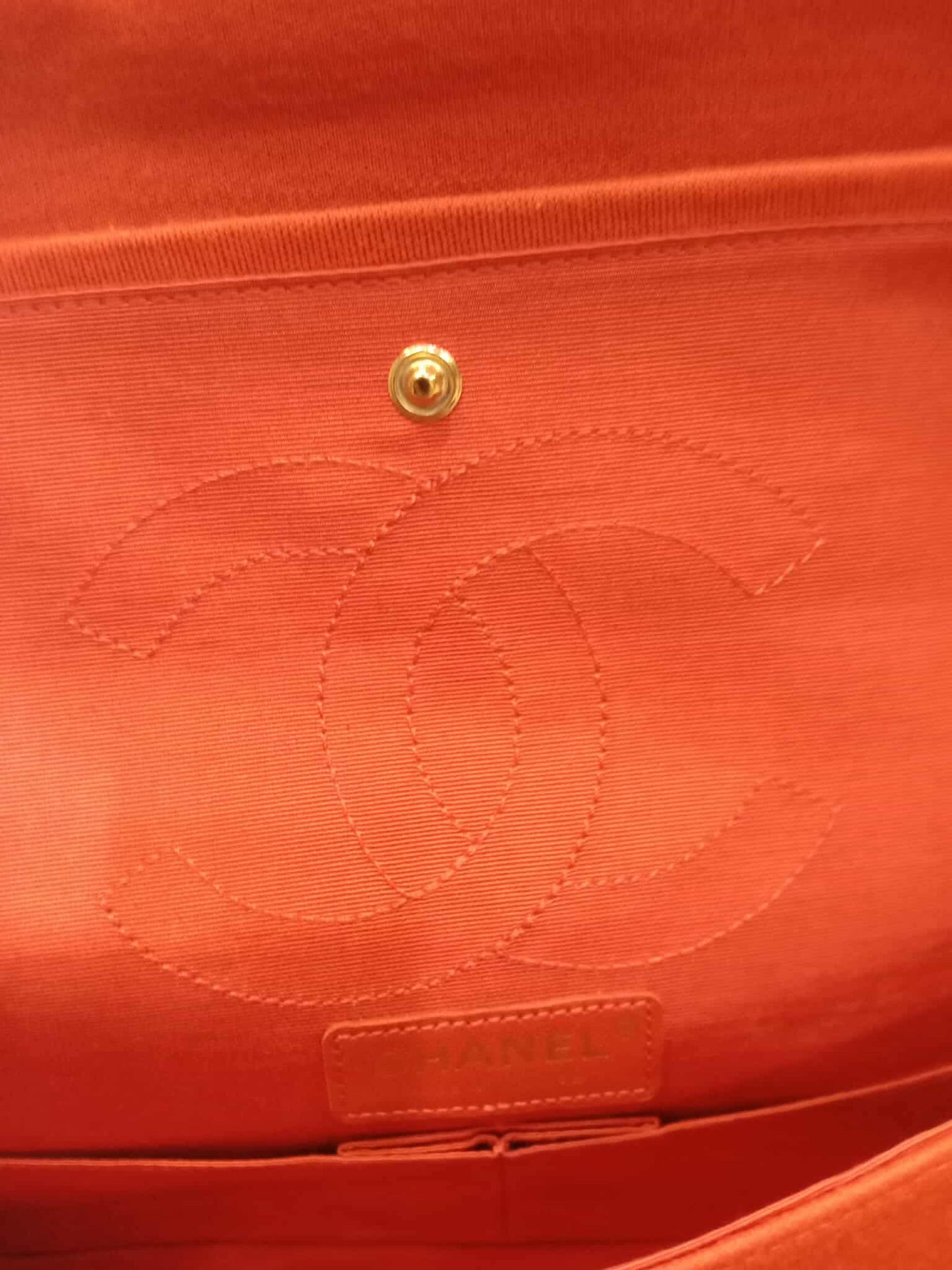 Chanel 2.55 Reissue Double Flap in Coral Jersey Fabric Series 11