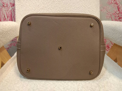 Hermes Picotin 26 Etoupe Clemence Stamp B 2023