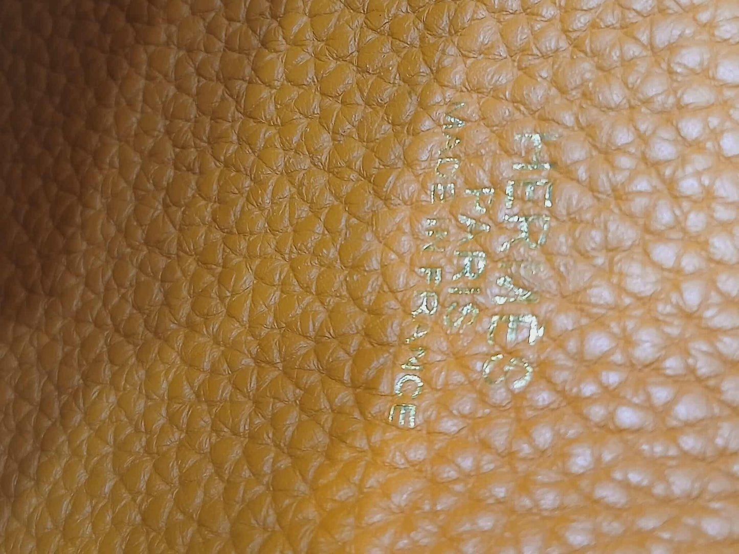 Hermes Double Sens 36 Gold/Poppy Orange Clemence Stamp R Square 2014