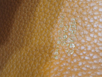 Hermes Double Sens 36 Gold/Poppy Orange Clemence Stamp R Square 2014