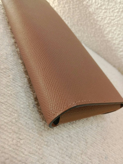 Hermes Maillon Chaine d'Ancre To Go Wallet Epsom Gold on Gold Stamp W 2024