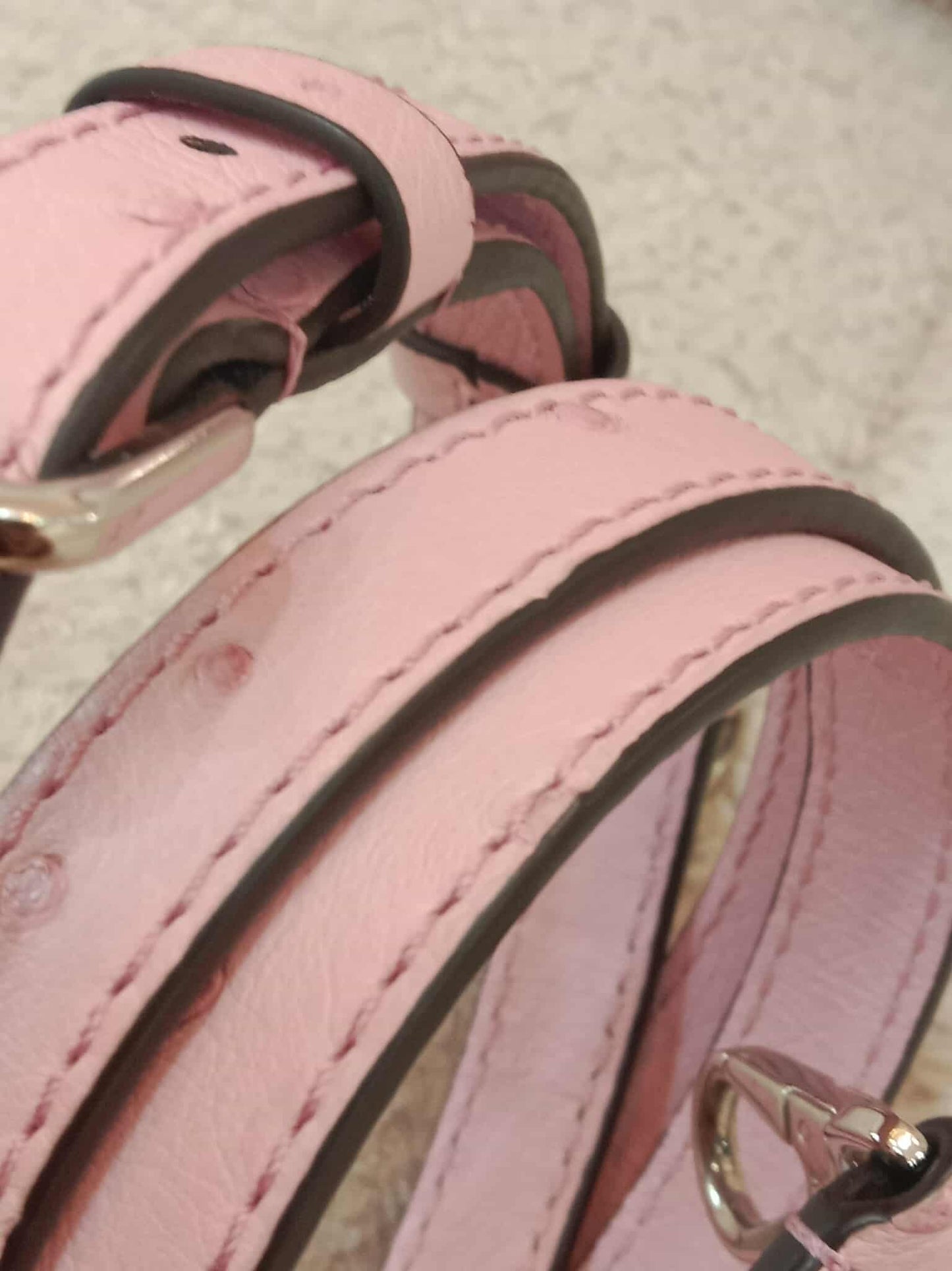 Louis Vuitton Mini Capucine Ostrich Pink