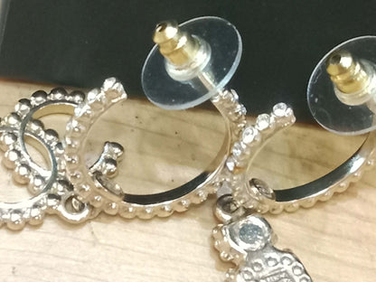 Chanel Drop Hoop Earrings