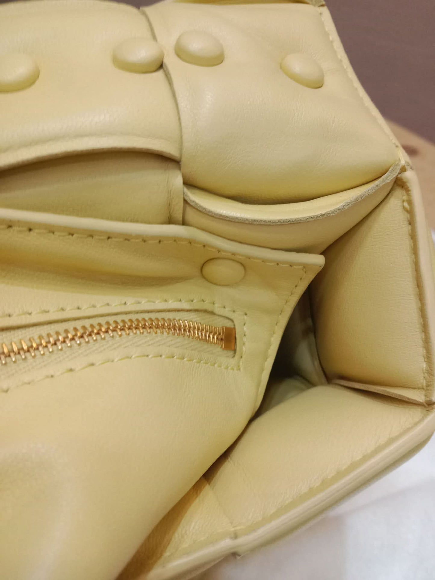 Bottega Veneta Chain Cassette Shoulder Bag Yellow
