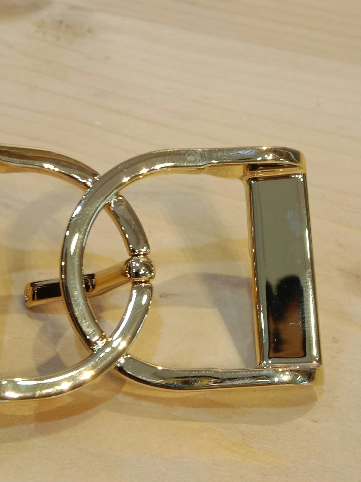 Chanel Crocodile Embossed Calfskin & Metal Belt Black Brandnew