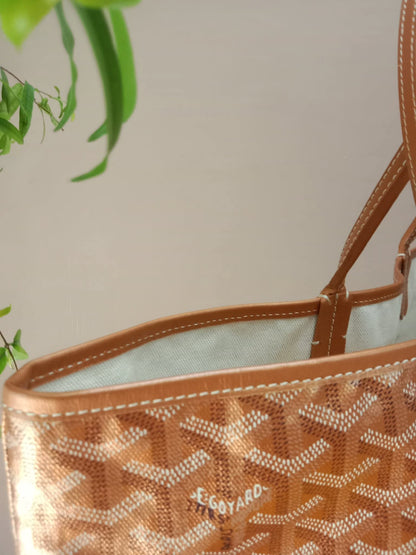 Goyard Saint Louis Limited Edition Rose Gold Tote Bag PM