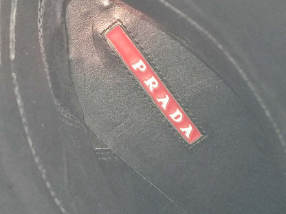 Prada Rossa Fur Black Boots Size 35