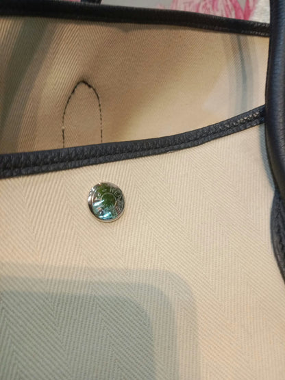 Hermes Garden Party 36 Beige/Noir Stamp D 2019