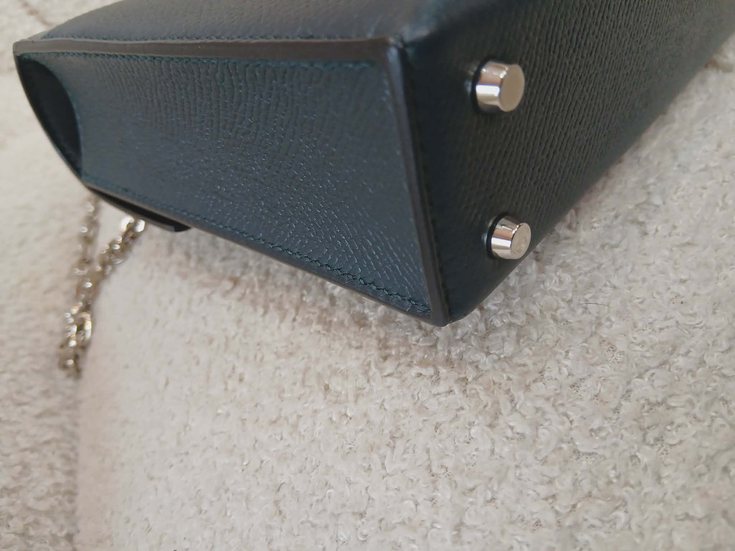 Hermes Sac Verrou Touch Chaine Mini Marquete Cypress Noir Stamp Y 2020