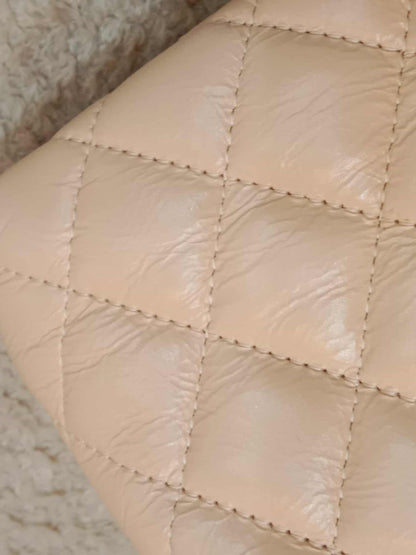 Chanel Kelly Nano Bag Beige Microchipped Fullset