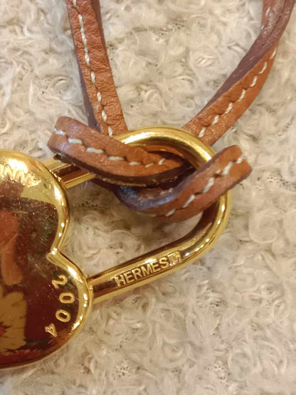 Hermes Gold Cadena Heart Necklace