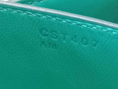 Hermes Constance 18 Green Epsom Stamp C 2018