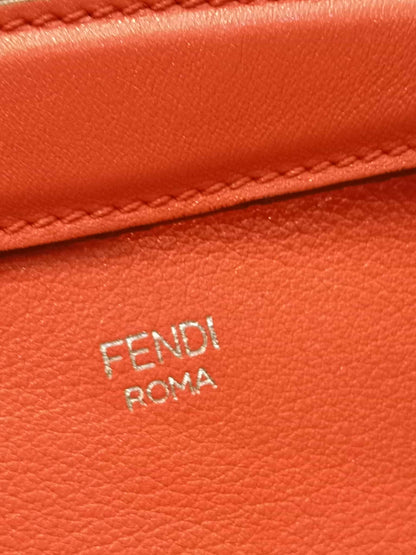 Fendi Papavero Calfskin Leather By-the-Way Mini Red Orange Bag