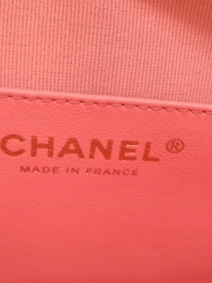 Chanel CC in Love Heart Bag Lambskin Pink Microchipped