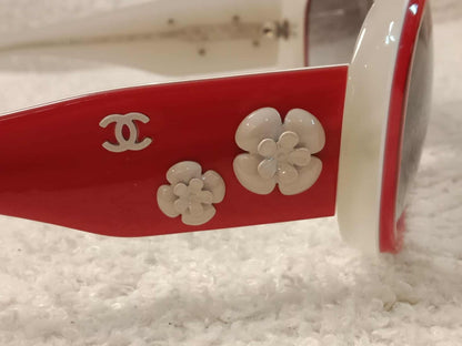 Chanel Red Sunglasses