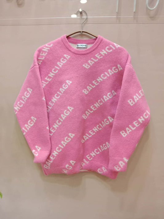 Balenciaga Wool Sweater Pink Size Small