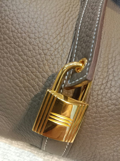 Hermes Picotin 26 Etoupe Clemence Stamp B 2023
