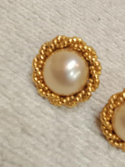 Chanel Vintage Gold-Tone Earrings 94P Collection