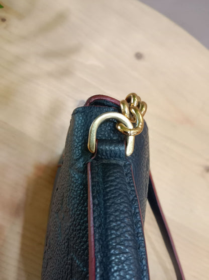 Louis Vuitton Marine/Rouge Monogram Empreinte Leather Blanche BB Bag