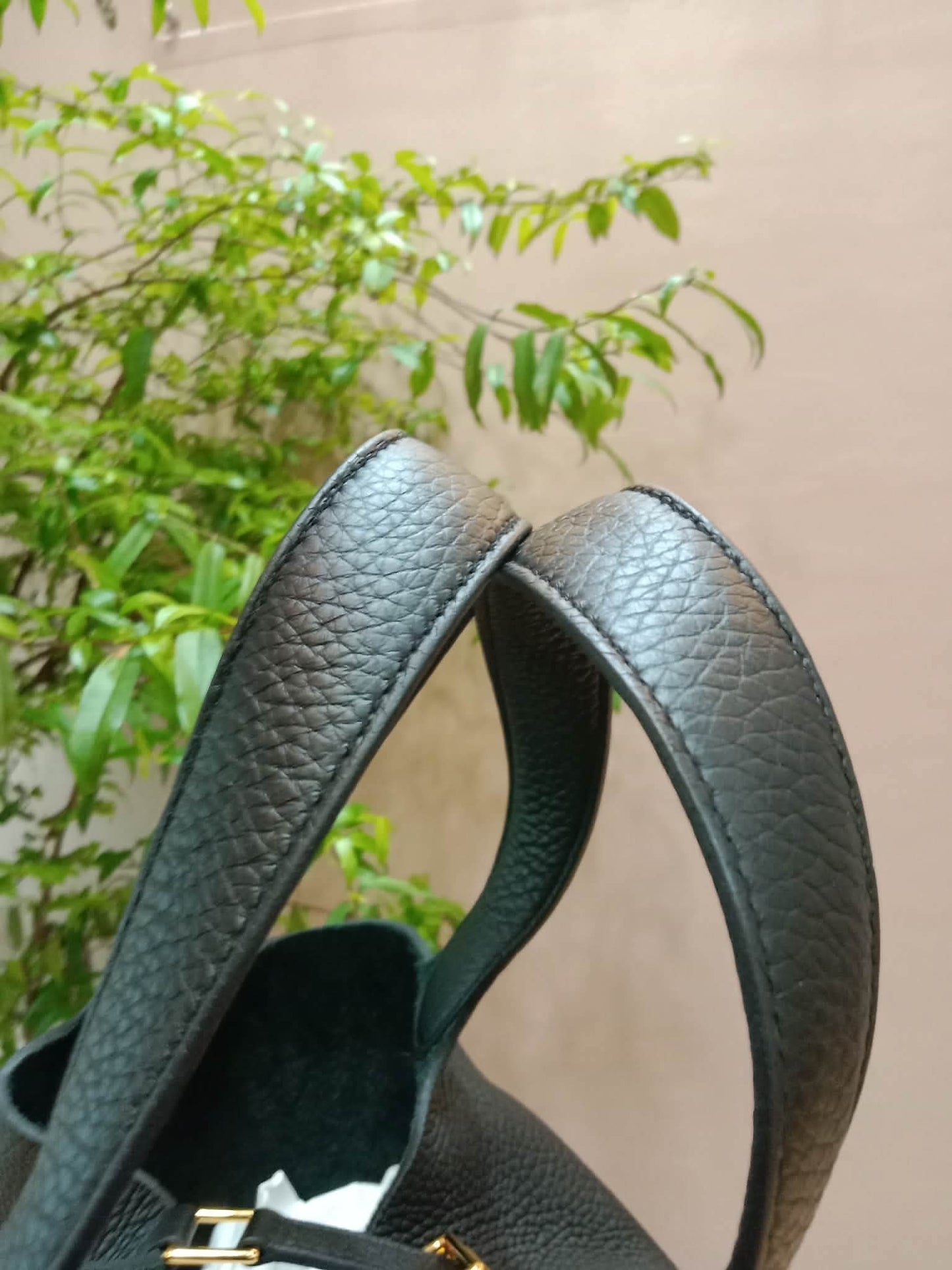 Hermes Picotin 22 Noir Clemence Stamp U 2022