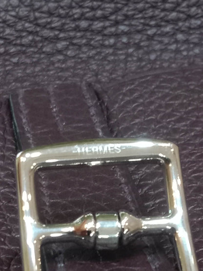 Hermes Halzan 25 Clemence Rouge/Framboise Stamp Z 2021