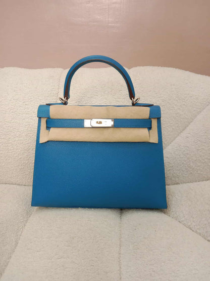 Hermes Kelly 28 Mykonos Sellier Epsom Stamp O Square 2011