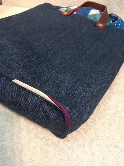 Hermes Petit H Denim Tote