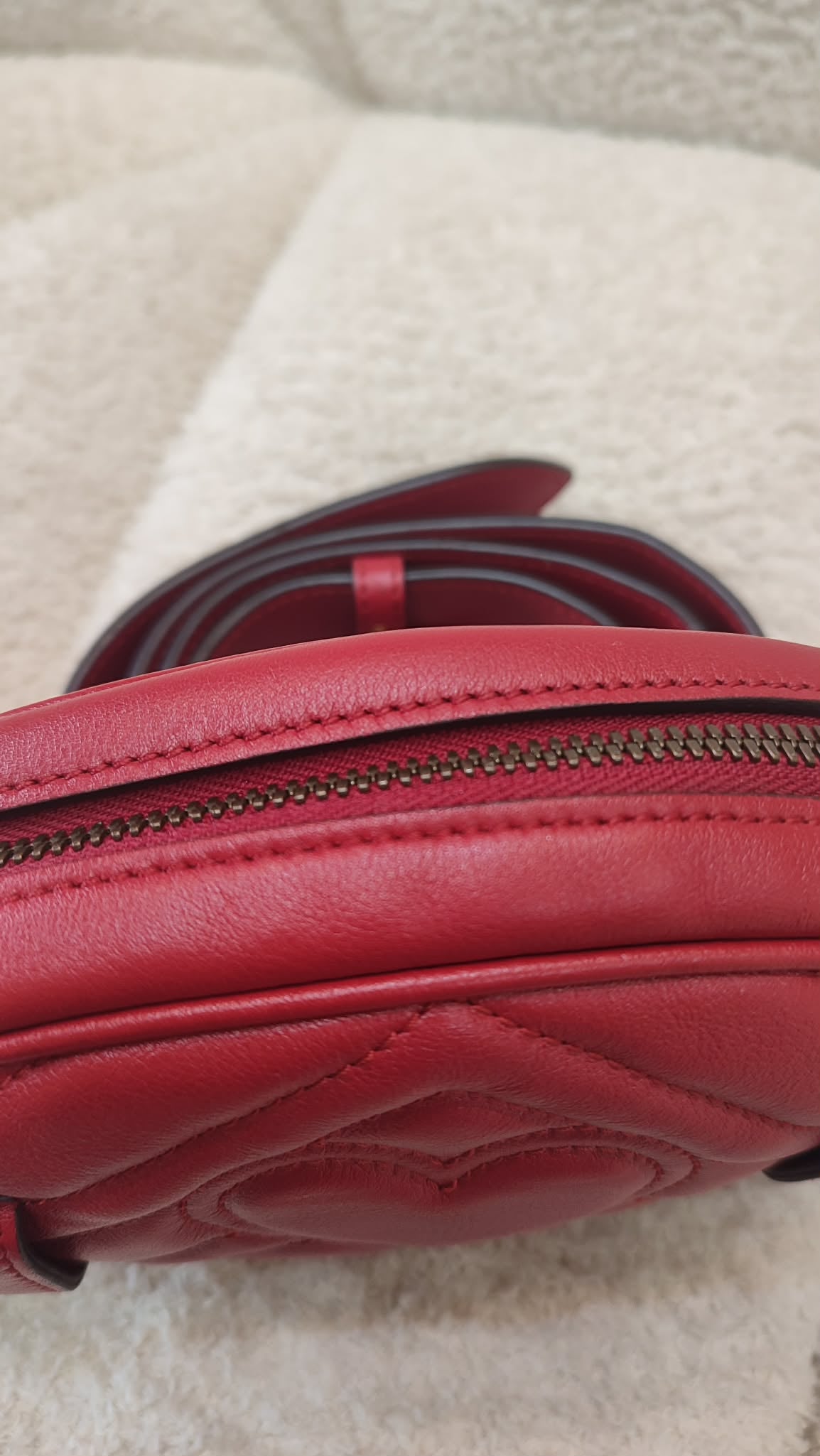 Gucci GG Marmont Beltbag Red