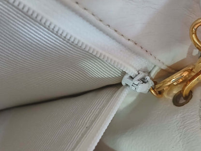 Chanel Matelasse Lambskin Vintage Flap White Series 1