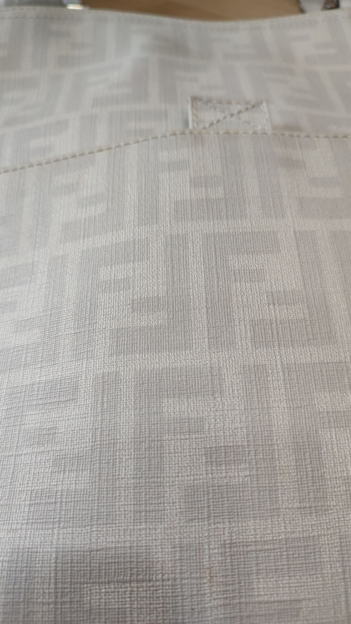 Fendi Zucca White Coated Canvas Bag