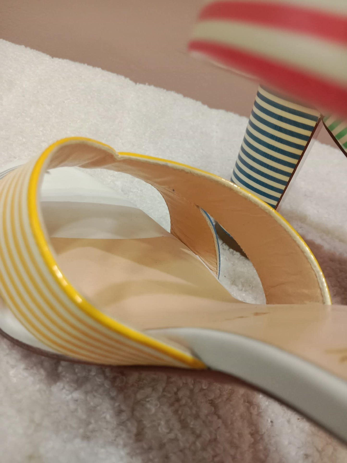 Christian Louboutin "Palavas" Sandals Patent Size 36