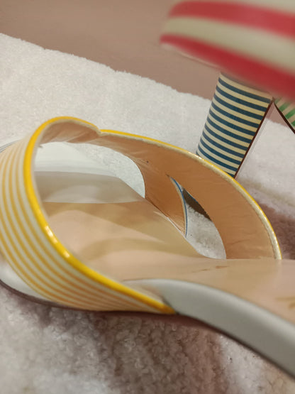 Christian Louboutin "Palavas" Sandals Patent Size 36