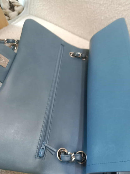 Chanel Jumbo Double Flap Lambskin Blue Series16