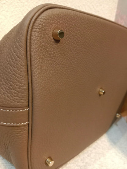 Hermes Picotin 26 Etoupe Clemence Stamp B 2023
