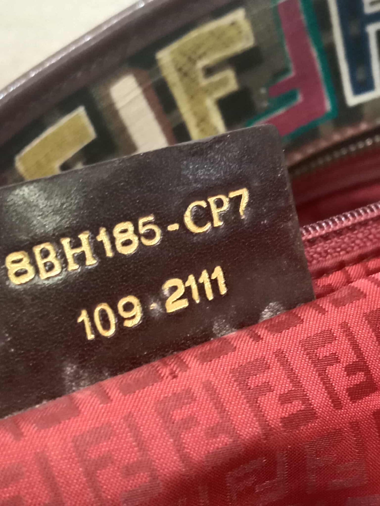Fendi Multicolor Zucca Spalmati Roll Tote Bag