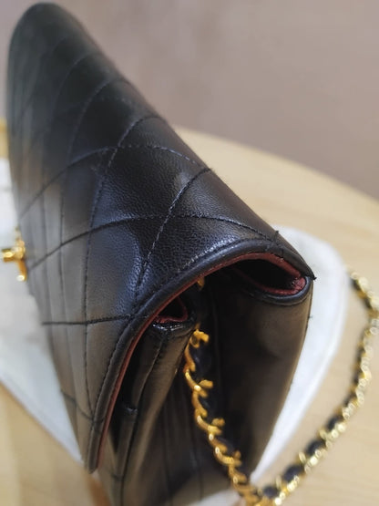 Chanel Circle Lock Flap Vintage CC Lambskin Black Series 1