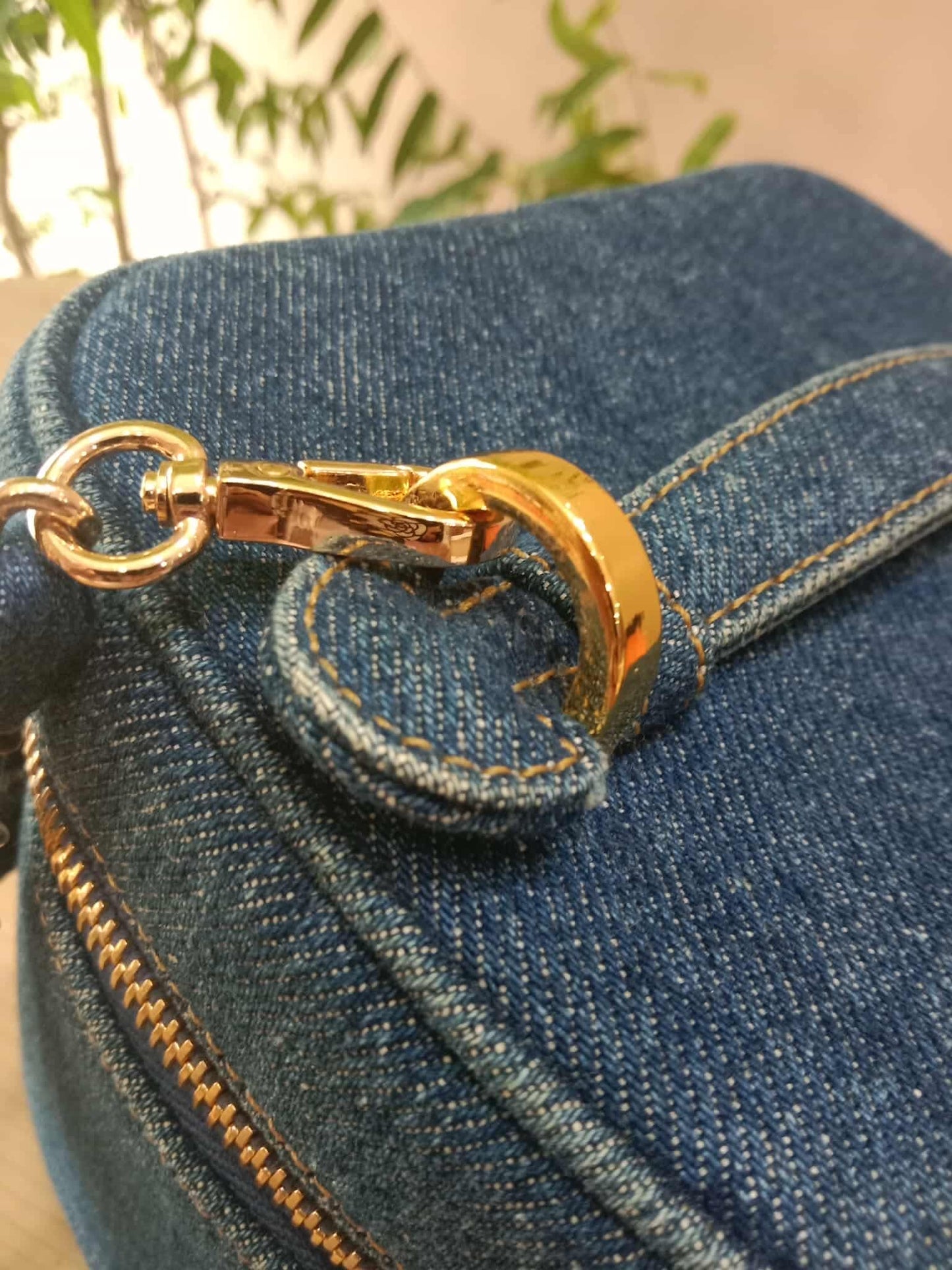 Chanel Denim Vanity Gold-Tone Hardware and the Signature Interlocking CC Logo Series 4