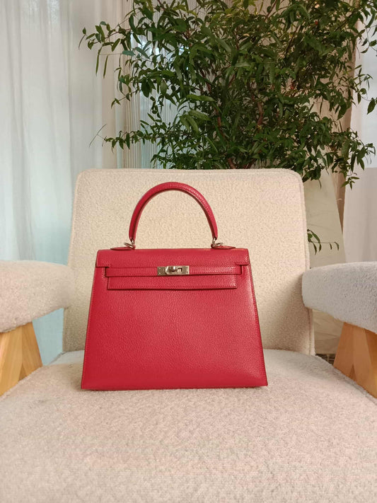 Hermes Kelly 25 Chevre de Coromandel Stamp F Square 2002