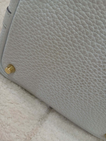 Hermes Picotin 18 Bleu Glacier Clemence Stamp Z 2021