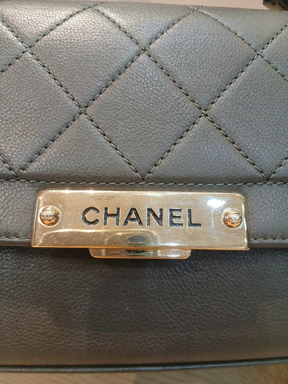 Chanel Label Click Small Quilted Calfskin Series 23