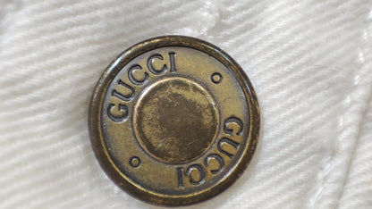 Gucci Denim White Pants Size 38